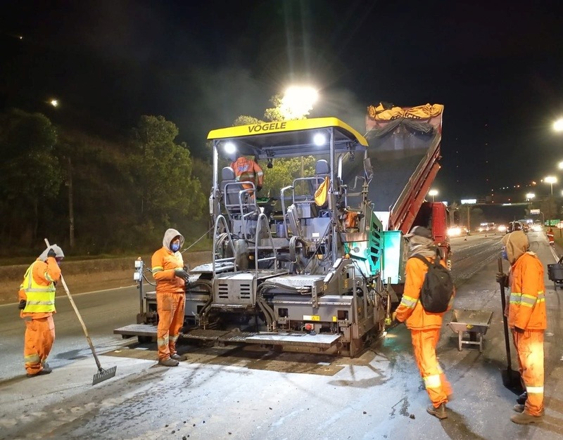 Intervenções avançam na BR-040 entre Belo Horizonte e Juiz de Fora neste fim de semana; serviços intensificados em Nova Lima